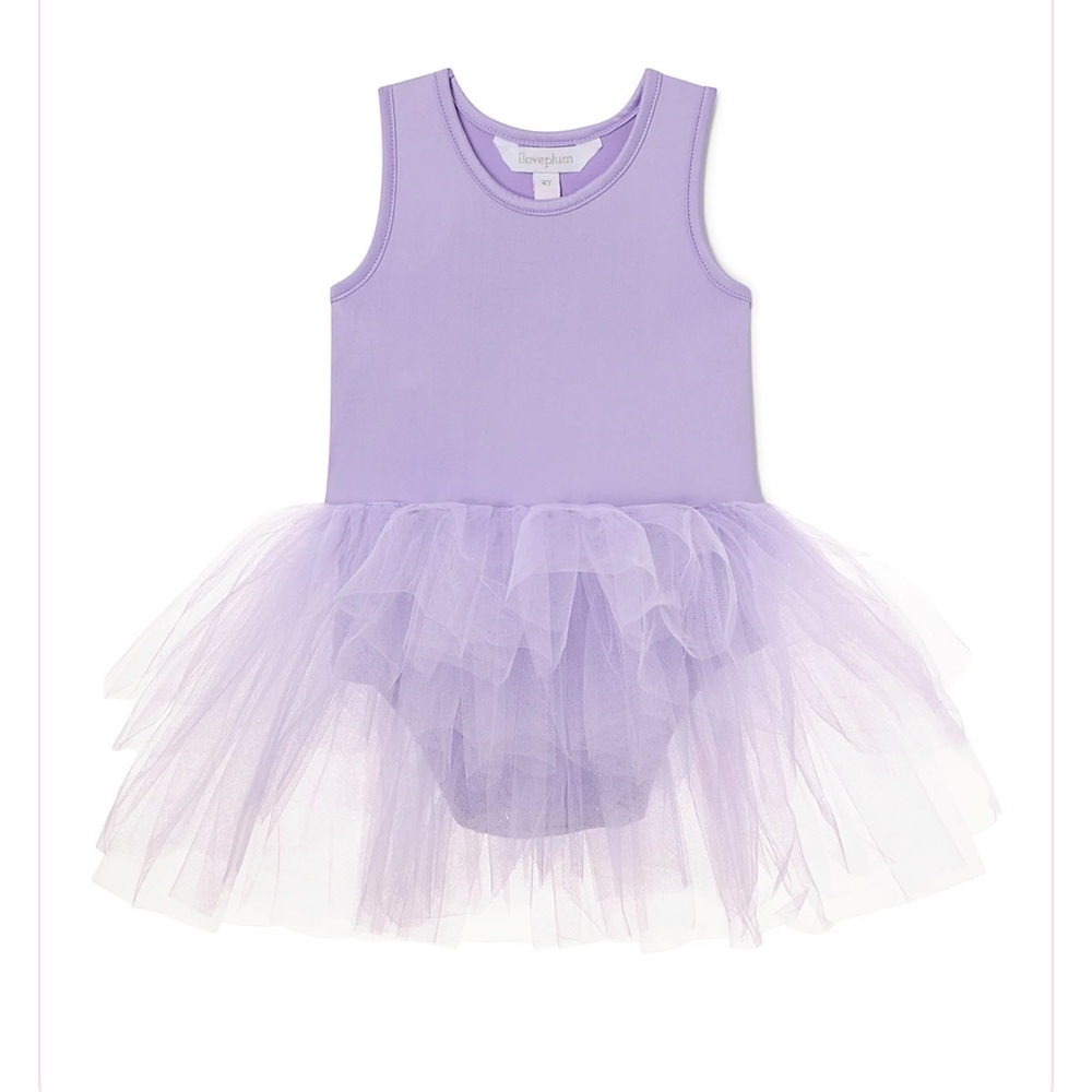 I Love Plum Lavender tutu dress
